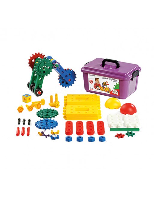 MINILAND CONTENEDOR 62 PIEZAS CONSTRUCCION ENGINEER GEARS - 95003