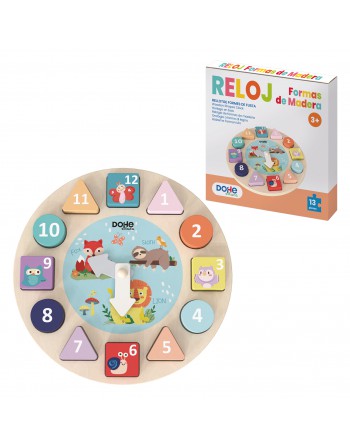 DOHE JUEGO DIDACTICO DE MADERA RELOJ ANIMALES SURTIDO DE IMAGENES - ID 64009