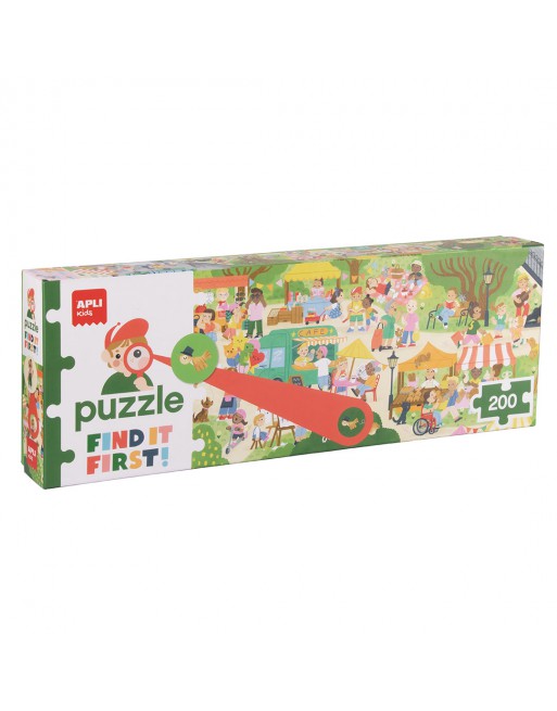 APLI KIDS PUZZLE 200 PIEZAS MERCADO FIND IT FIRST TAMAÑO 30X150 CM - 20125
