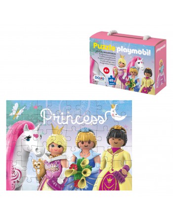 DOHE PUZLE INFANTIL DE CARTON Y CHAPADO PLAYMOBIL PRINCESS 48 PIEZAS - ID 65014