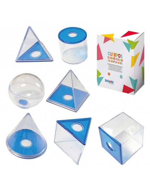 DOHE CUERPOS GEOMETRICOS VOLUMETRICOS 7 PIEZAS - ID 01162