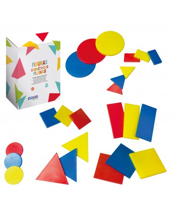 DOHE CUERPOS GEOMETRICOS PLANOS 24 PIEZAS - ID 01160