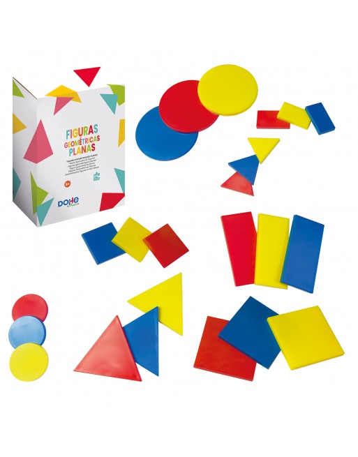 DOHE CUERPOS GEOMETRICOS PLANOS 24 PIEZAS - ID 01160