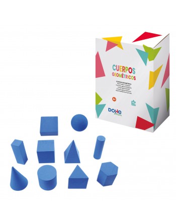 DOHE CUERPOS GEOMETRICOS CON VOLUMEN 10 PIEZAS- ID 01006