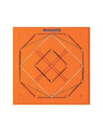 MINILAND SET 6 GEOPLANOS MINLAND CUADRO+CIRCULAR - 95061