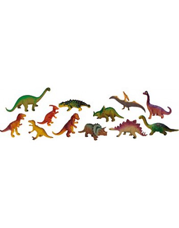 MINILAND BOTE 12 FIGURAS DINOSAURIOS PLAS - 25610