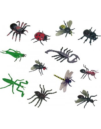 MINILAND BOTE 12 FIGURAS INSECTOS PLAS - 27480