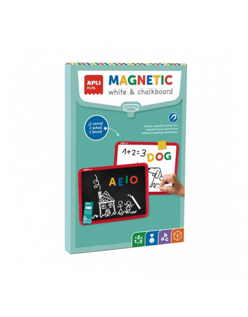 APLI KIDS PIZARRA MAGNEXICA DOBLE CARA NEGRA Y BLANCA- ID 19112