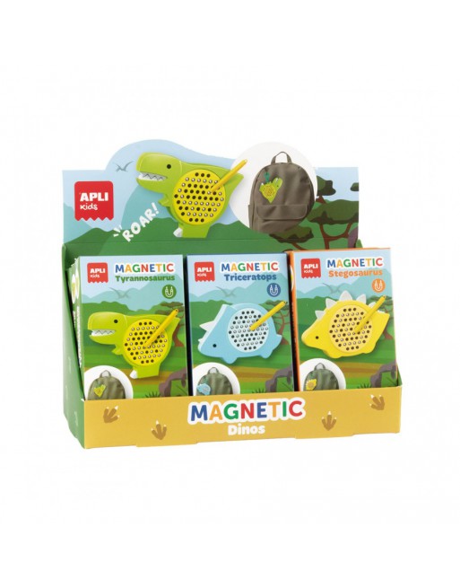 APLI PIZARRA MAGNEXICA MINI MAGNEXIC BOARD DINOS EXPOSITOR 9 U. - 20312