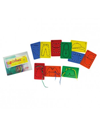 HENBEA HILAR ROPA 10 TARJETAS PLAS. DIFE+CORDO - 740