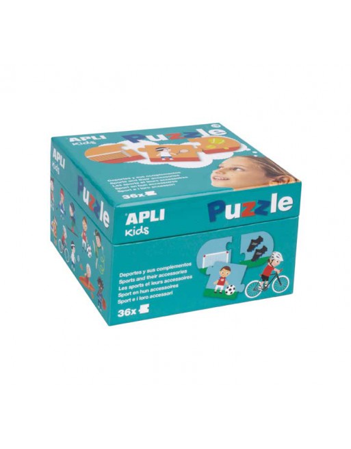 APLI KIDS PUZZLE 36 PIEZAS DEPORTES+COMPLEMENTOS - 17239