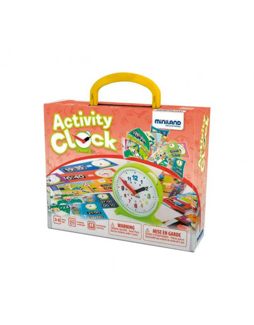 MINILAND RELOJ ACTIVITY CLOCK +12 FICHAS ACTIV. - 45311