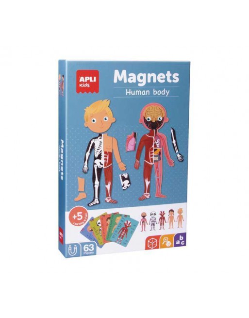 APLI KIDS JUEGO 63 PZ. MAGNEXICAS APLI CUERPO HUMANO - 18531