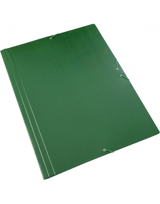 FABRISA CARPETA GOMAS DIBUJO A3 SENCILLA DE CARTON GOFRADO BARNIZADO VERDE 15859