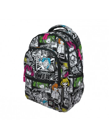 GRAFOPLAS MOCHILA BITS-BOBS BUTTERFLY GRANDE 3 COMPARTIMENTOS ACOLCHADO PARA PORTATIL BASE CON GOMA 32x46x24 CM - 37502236