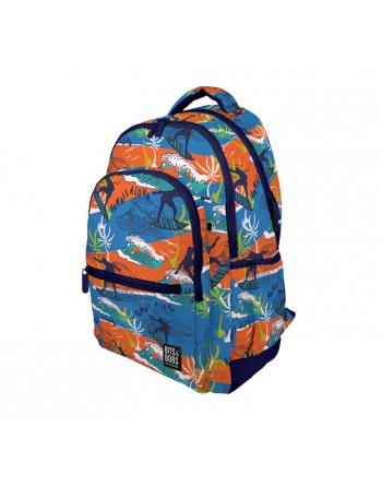 GRAFOPLAS MOCHILA RUBBER HAWAII GRANDE 3 COMPARTIMENTOS ACOLCHADO PARA PORTATIL BASE CON GOMA 33X46X22,5 CM 7500722