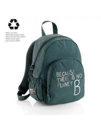 MIQUEL RIUS MOCHILA DOBLE LONDON RECICLADA ECOALF VERDE MR16309