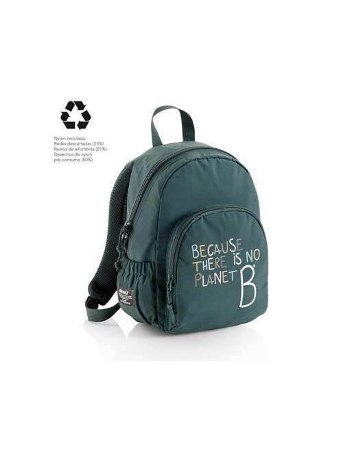 MIQUEL RIUS MOCHILA DOBLE LONDON RECICLADA ECOALF VERDE MR16309
