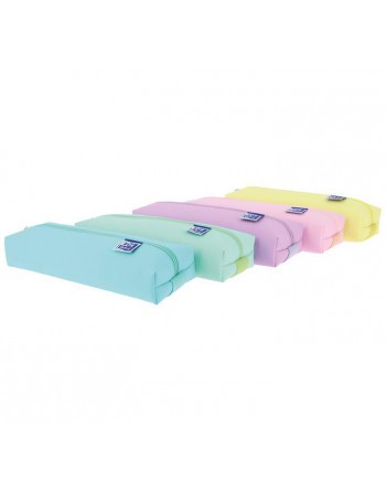 OXFORD 5 ESTUCHES KANGOO LIVE GO MEDIO 22X7X3,5CM SURTIDO PASTEL - 400159975