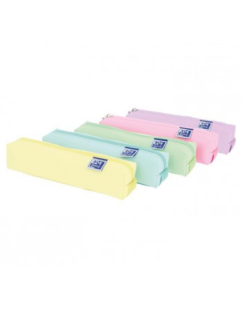 OXFORD 5 ESTUCHES KANGOO LIVE AND GO PEQUEÑO 22X4X4CM 1 CEMALLERA CON GOMA SURTIDO PASTEL - 400159976