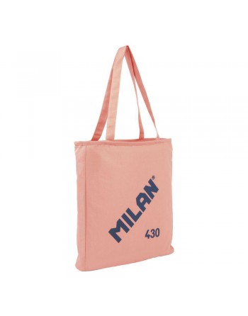 MILAN BOLSA ASA LARGA LOGO MILAN TOTE BAG SERIE 1918 CREMALLERA ROSA 62102SNCP