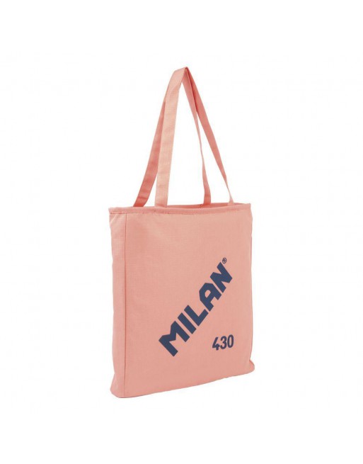 MILAN BOLSA ASA LARGA LOGO MILAN TOTE BAG SERIE 1918 CREMALLERA ROSA 62102SNCP