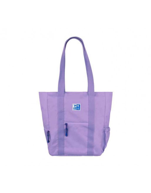 OXFORD TOTE BAG B-TRENDY MATERIAL RECICLADO RPET 34X31X12CM COLOR LAVANDA - 400174107