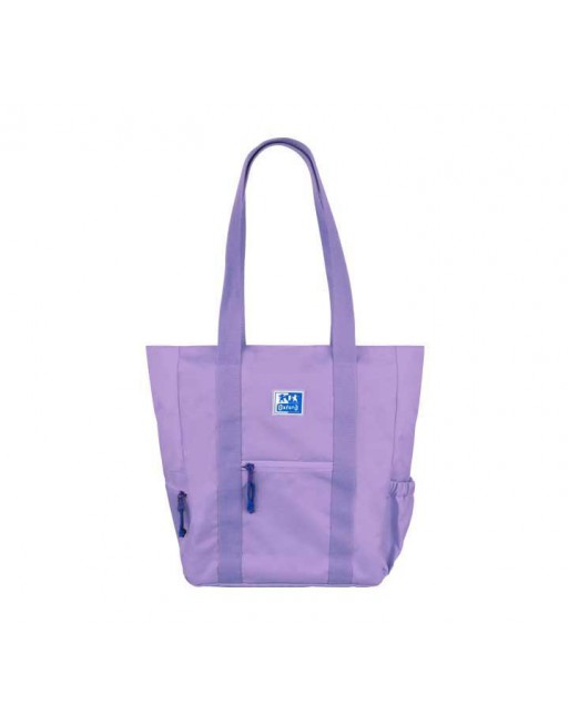 OXFORD TOTE BAG B-TRENDY MATERIAL RECICLADO RPET 34x31x12CM COLOR LAVANDA - 400174107