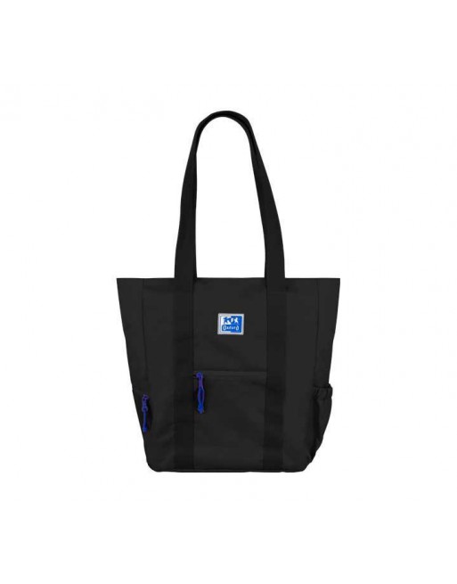 OXFORD TOTE BAG B-TRENDY MATERIAL RECICLADO RPET 34X31X12CM COLOR NEGRO - 400174103
