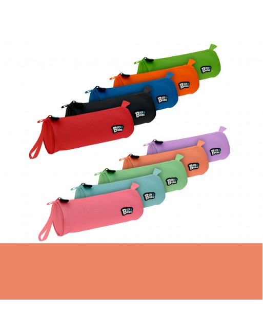 GRAFOPLAS PORTATODO REDONDO 1 COMPARTIMENTO 23 X 8 CM COLOR CORAL 37543783