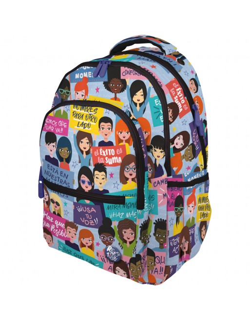 GRAFOPLAS MOCHILA MOVE ON GRANDE 3 COMPARTIMENTOS ACOLCHADO PARA PORTATIL 33 X 46 X 22,5 CM 37502214