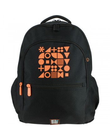 GRAFOPLAS MOCHILA BITS NARANJA GRANDE 3 COMPARTIMENTOS ACOLCHADO PARA PORTATIL 33 x 46 x 22,5 CM 37502234
