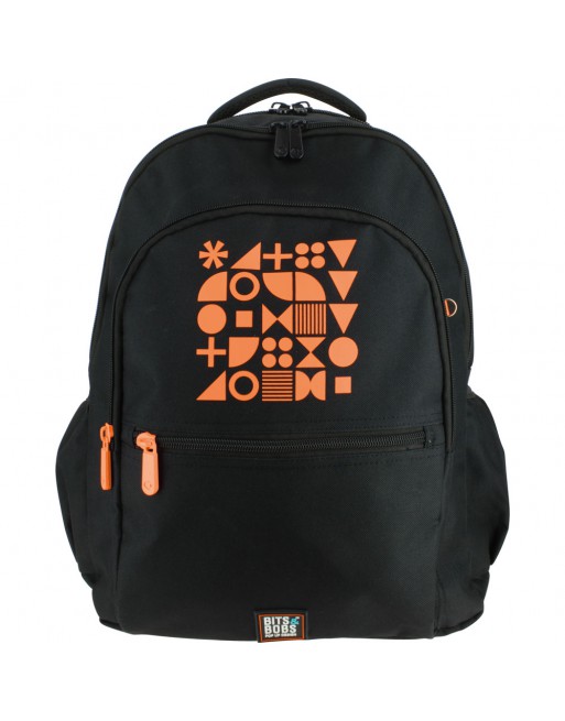 GRAFOPLAS MOCHILA BITS NARANJA GRANDE 3 COMPARTIMENTOS ACOLCHADO PARA PORTATIL 33 X 46 X 22,5 CM 37502234