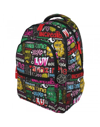GRAFOPLAS MOCHILA ROOMY NICEDAY GRANDE 3 COMPARTIMENTOS ACOLCHADO PARA PORTATIL 33X46X22,5 CM - 37502225
