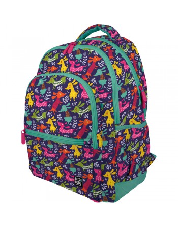 GRAFOPLAS MOCHILA DOGS GRANDE 3 COMPARTIMENTOS ACOLCHADO PARA PORTATIL BASE CON GOMA 33 X 46 X 22,5 CM 37500708