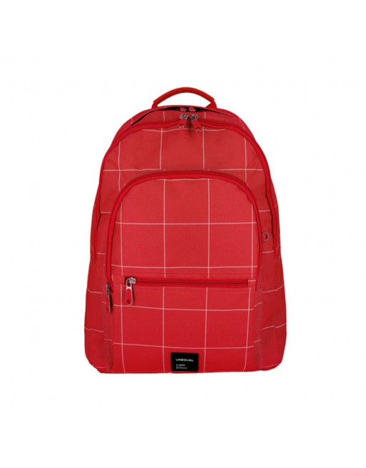 GRAFOPLAS MOCHILA ROOMY ROJO GRANDE 3 COMPARTIMENTOS ACOLCHADO PARA PORTATIL 33 X 46 X 22,5 CM 37502251