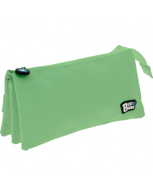 GRAFOPLAS PORTATODO 3 COMPARTIMENTO CON 1 CREMALLERA 23,5 X 12 X 14 CM COLOR MINT CLAR 37545426