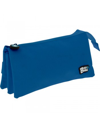 GRAFOPLAS PORTATODO 3 COMPARTIMENTO CON 1 CREMALLERA 23,5 X 12 X 14 CM COLOR AZUL 37545430