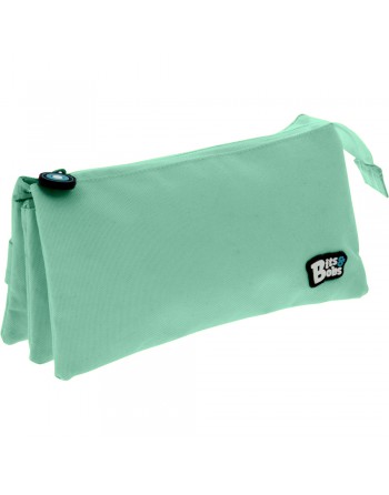 GRAFOPLAS PORTATODO 3 COMPARTIMENTO CON 1 CREMALLERA 23,5 X 12 X 14 CM COLOR MINT SOFT 37545492