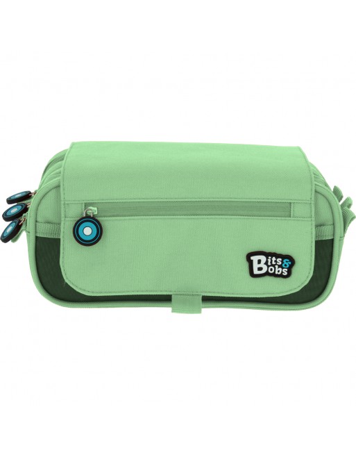 GRAFOPLAS BITS PORTATODO 3 COMPARTIMENTO, TAPA CON BOLSILLO 23 X 10 X 10 CM COLOR MINT CLAR 37543226