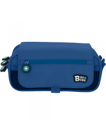 GRAFOPLAS BITS PORTATODO 3 COMPARTIMENTO, TAPA CON BOLSILLO 23 x 10 x 10 CM COLOR AZUL 37543230