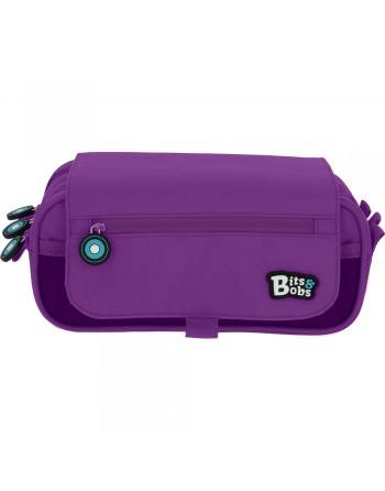 GRAFOPLAS BITS PORTATODO 3 COMPARTIMENTO, TAPA CON BOLSILLO 23 x 10 x 10 CM COLOR VIOLETA 37543235