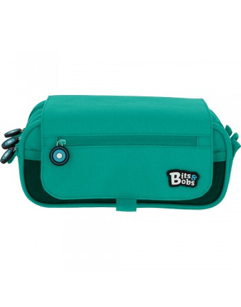 GRAFOPLAS BITS PORTATODO 3 COMPARTIMENTO, TAPA CON BOLSILLO 23 X 10 X 10 CM COLOR TURQUESA 37543236