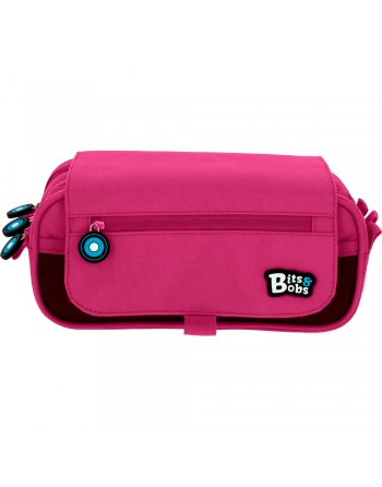 GRAFOPLAS BITS PORTATODO 3 COMPARTIMENTO, TAPA CON BOLSILLO 23 x 10 x 10 CM COLOR MAGENTA 37543258
