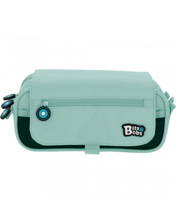 GRAFOPLAS BITS PORTATODO 3 COMPARTIMENTO, TAPA CON BOLSILLO 23 X 10 X 10 CM COLOR AZUL SOFT 37543291