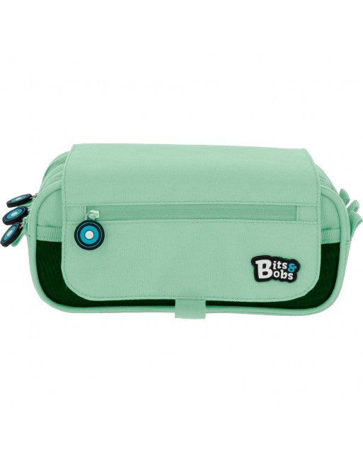 GRAFOPLAS BITS PORTATODO 3 COMPARTIMENTO, TAPA CON BOLSILLO 23 X 10 X 10 CM COLOR MINT SOFT 37543292
