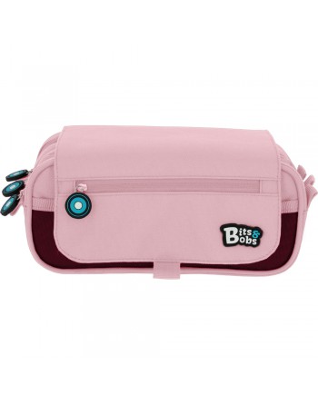 GRAFOPLAS BITS PORTATODO 3 COMPARTIMENTO, TAPA CON BOLSILLO 23 X 10 X 10 CM COLOR ROSA SOFT 37543293