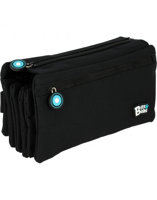 GRAFOPLAS BITS PORTATODO CUADRUPLE, TAPA Y BOLSILLO 23 X 12 X 12 CM COLOR NEGRO 37543310