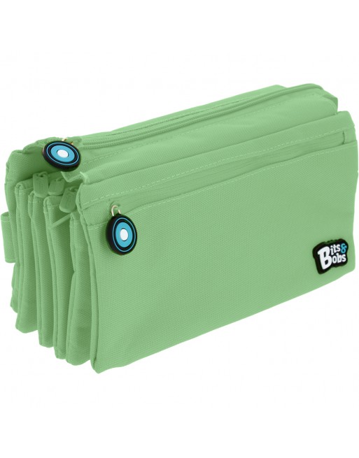 GRAFOPLAS BITS PORTATODO CUADRUPLE, TAPA Y BOLSILLO 23 X 12 X 12 CM COLOR MINT CLAR 37543326