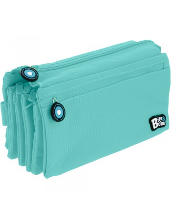 GRAFOPLAS BITS PORTATODO CUADRUPLE, TAPA Y BOLSILLO 23 X 12 X 12 CM COLOR CELESTE 37543331